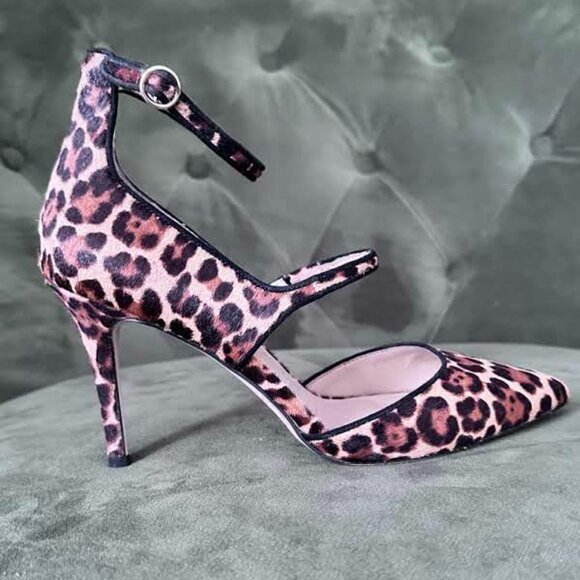 Ann Taylor Leopard Print d'Orsay Heels - Picture 4 of 12